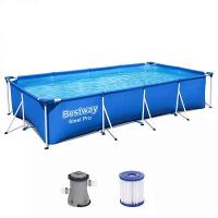Bestway 56424 BW Каркасный бассейн Steel Pro 400х211х81см, 5700л, фил.-насос 1249л/ч Bestway 56424 BW Каркасный бассейн Steel Pro 400х211х81см, 5700л, фил.-насос 1249л/ч