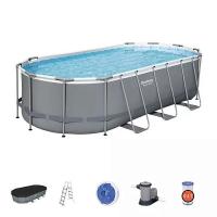 Bestway 56710 BW Каркасный бассейн Power Steel 549х274х122см, 13430л, фил.-насос 5678л/ч, лестница, тент, попл.-доз. Bestway 56710 BW Каркасный бассейн Power Steel 549х274х122см, 13430л, фил.-насос 5678л/ч, лестница, тент, попл.-доз.