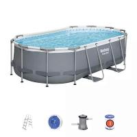 Bestway 56620 BW Каркасный бассейн Power Steel 427х250х100см, 7250л, фил.-насос 2006л/ч, лестница, попл.-дозатор Bestway 56620 BW Каркасный бассейн Power Steel 427х250х100см, 7250л, фил.-насос 2006л/ч, лестница, попл.-дозатор