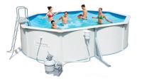 Bestway 56583 BW Стальной овальный бассейн Hydrium Oval Pool Set 500х360х120см, 16296л,фил.-насос 3028л/ч, лестница Bestway 56583 BW Стальной овальный бассейн Hydrium Oval Pool Set 500х360х120см, 16296л,фил.-насос 3028л/ч, лестница
