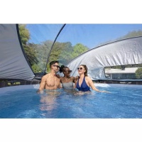 Bestway 5619K BW Каркасный бассейн Steel Pro Max 366х122см, 10250л, с навесом, фил.-насос 2006л/ч, лестница, тент Bestway 5619K BW Каркасный бассейн Steel Pro Max 366х122см, 10250л, с навесом, фил.-насос 2006л/ч, лестница, тент