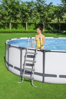 Bestway 56438 BW Каркасный бассейн Steel Pro Max 457х122см, 16015л, фил.-насос 3028л/ч, лестница, тент Bestway 56438 BW Каркасный бассейн Steel Pro Max 457х122см, 16015л, фил.-насос 3028л/ч, лестница, тент