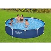 Bestway 56681 BW Каркасный бассейн Steel Pro 366х76см, 6473л, фил.-насос 1249л/ч Bestway 56681 BW Каркасный бассейн Steel Pro 366х76см, 6473л, фил.-насос 1249л/ч